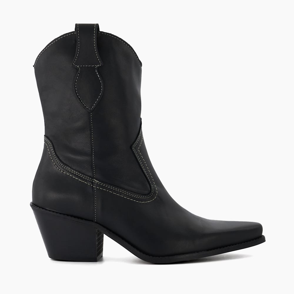 Dune ladies black ankle boots discount